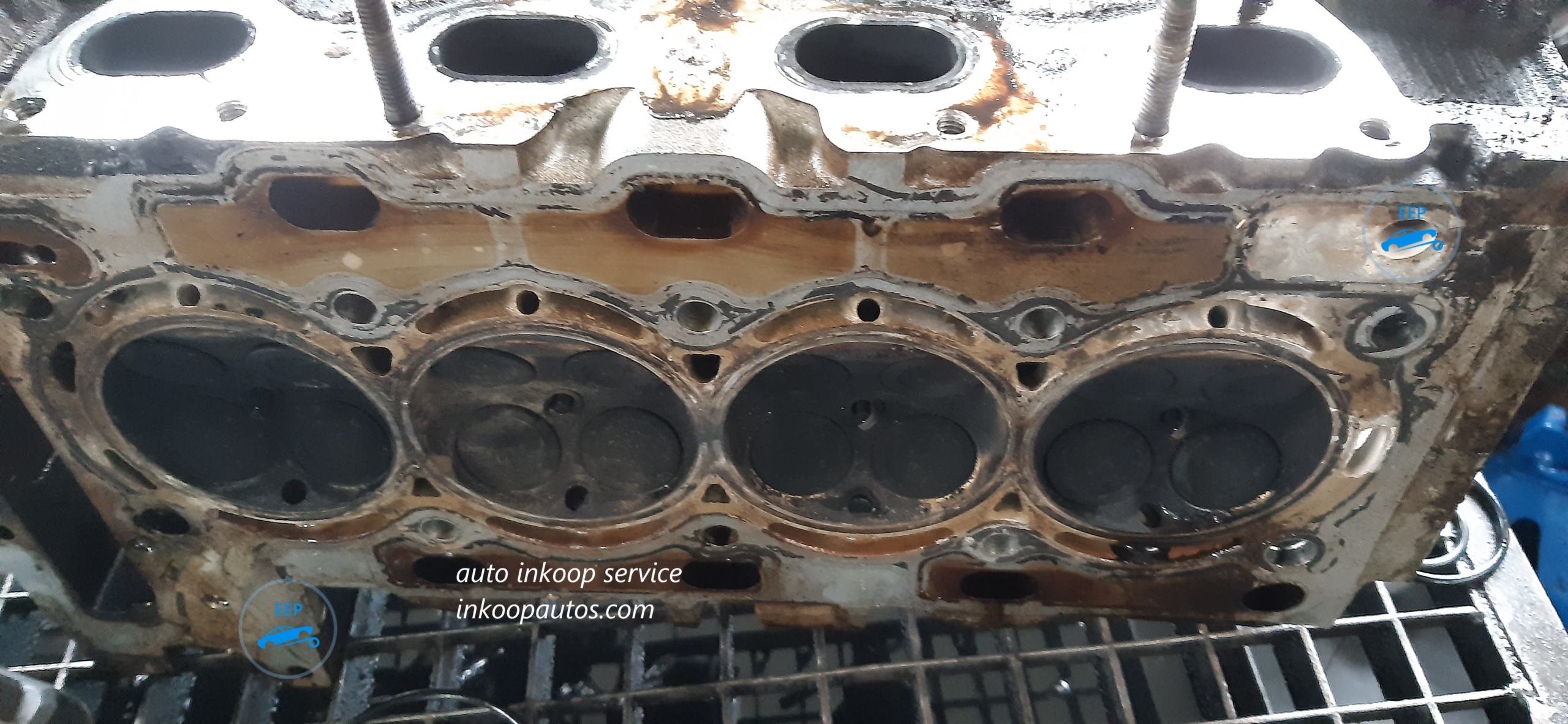 Schade aan motor door defecte koppakking